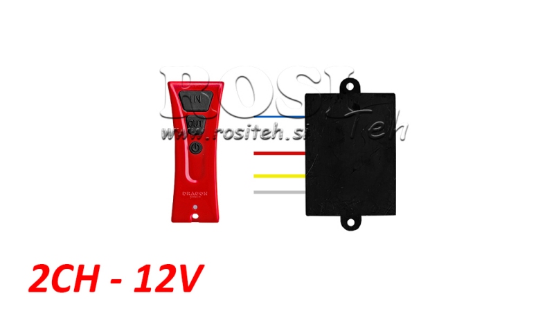 BEZVADU TĀLVADĪBA 2CH - 12V