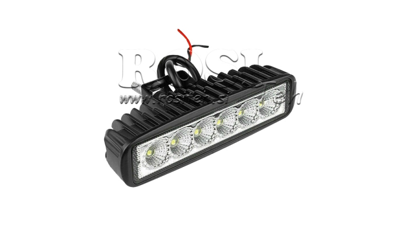 LUCE DA LAVORO A LED - LUCE 6 LED 18W 12V-24V