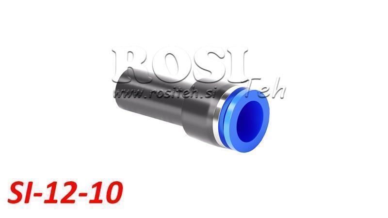 PNEUMATILINE PLUG REDUCER CONNECTOR TPA WITHOUT THREAD SI-12-10