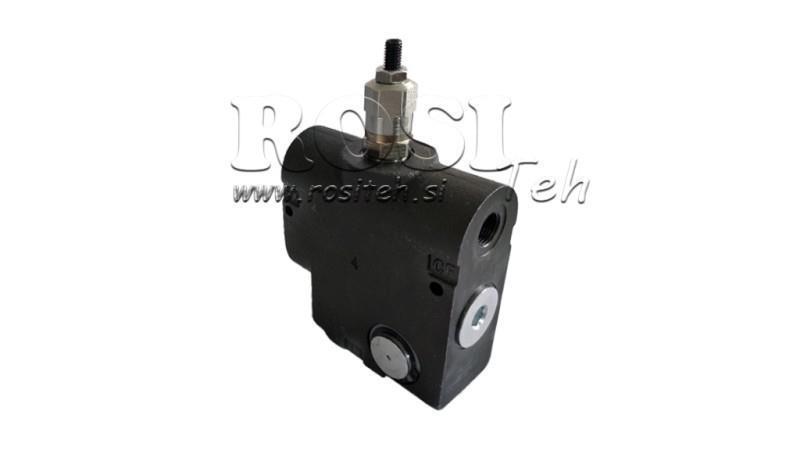 PRIORITETSVANNSVENTIL 1/2 MED SKALA OG SIKKERHETSVENSTIL 0-60 liter, 0-200 bar