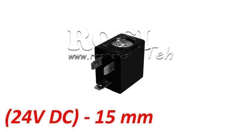 (15) ЕЛ. МАГ. КОИЛА 24V DC 2.5W ЗА ПНЕВМАТИЧЕН ВАЛВ 1/8