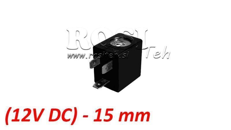 (15) EL. MAG. COIL 12V DC 2.5W PER VALVOLA PNEUMATICA 1/8