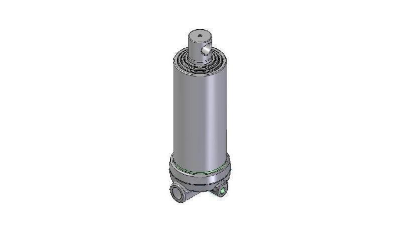 4642F -TELESKOPICKÝ CYLINDER DIERA - DIERA 4 KROKY ZDVIH 1220 FI 152