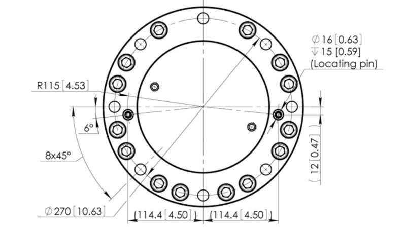 ROTATEUR HYDRAULIQUE CPR8-01 33000-8000 KG