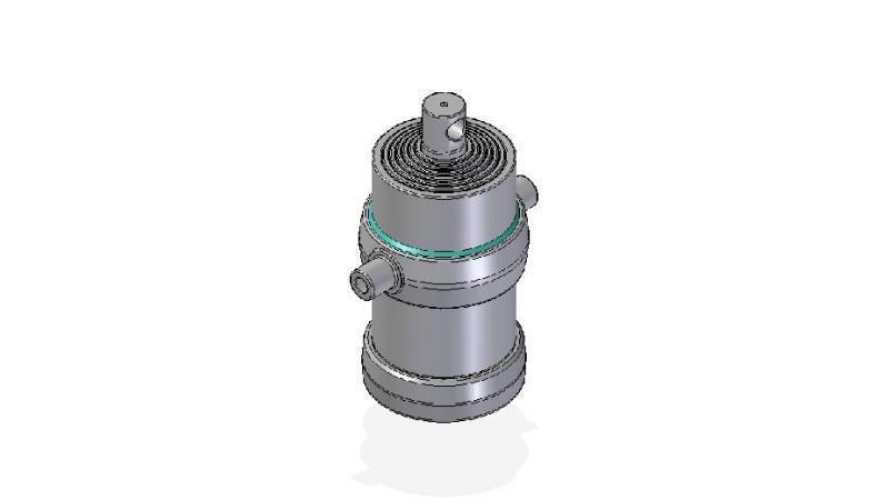 7052F - TELESCOPISK CYLINDER STANDARD/HÅL 7 STEG SLAG 2085 FI 215