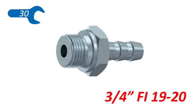 HIDRAULIKUS IDOM FÉRFI 3/4 ZA GUMI CSŐ FI 19-20