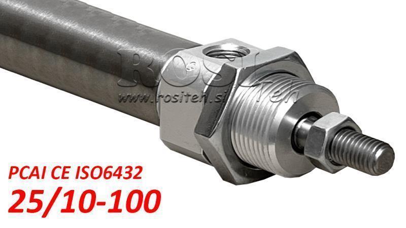 PNEUMATISCHE CYLINDER PCAI 25/10-100 CE ISO6432