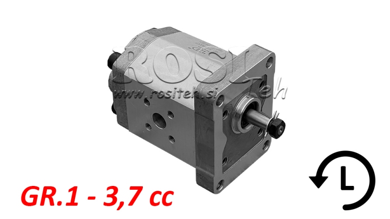 HYDRAULIC PUMP GR.1 3.7 CC LEFT - FLANGES