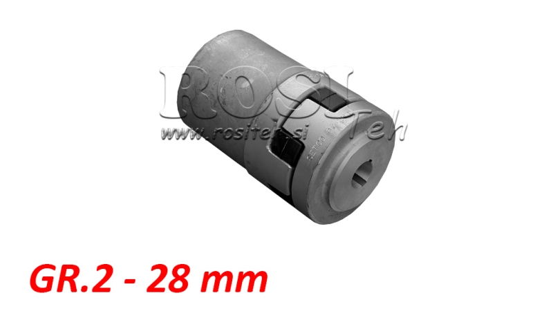 RUBBER COUPLING ND13 (2,2-4kW)  28mm/GR2