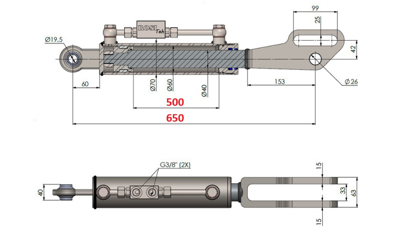 2TON. SEILICHE HUBSTREBENVERSTELUNG POINT 60/40-150 (500mm-650mm)