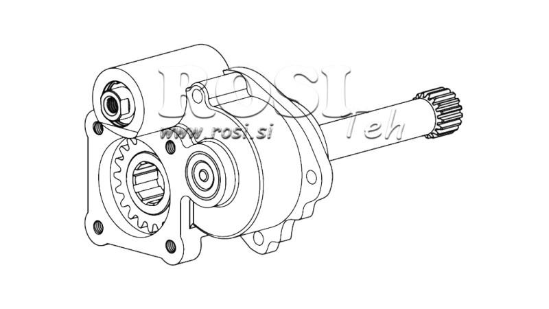 NEBENANTRIEB FÜR HYDRAULIKPUMPE - MERCEDES G3/65-90 UNIMOG