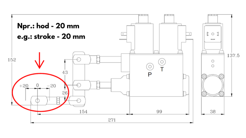 EINZELN HUB SEGMENT VERBREITUNG (12–20 mm) FÜR DAS VENTIL