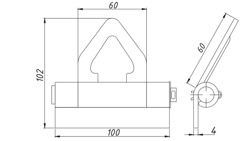 PAGE DE CENTRAGE TRIANGULAIRE POUR REMORQUE