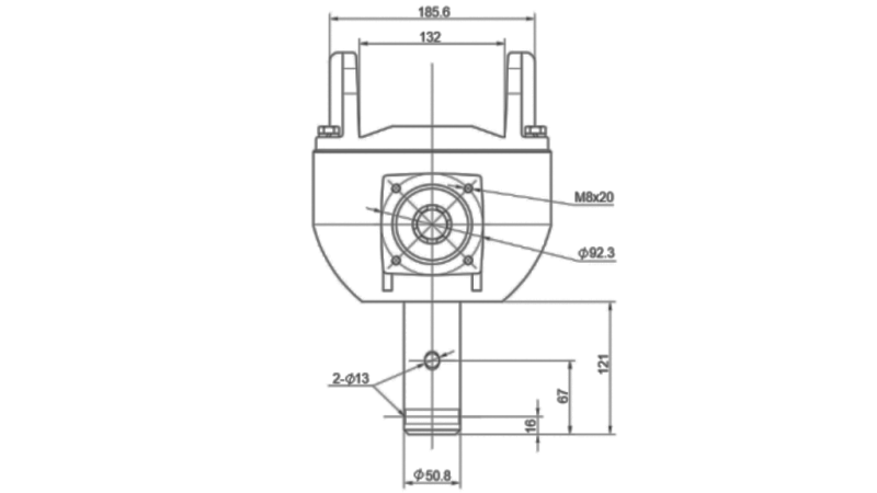 ANGULAR GEARBOX KSR50 3:1 (50HP-36.7kW)