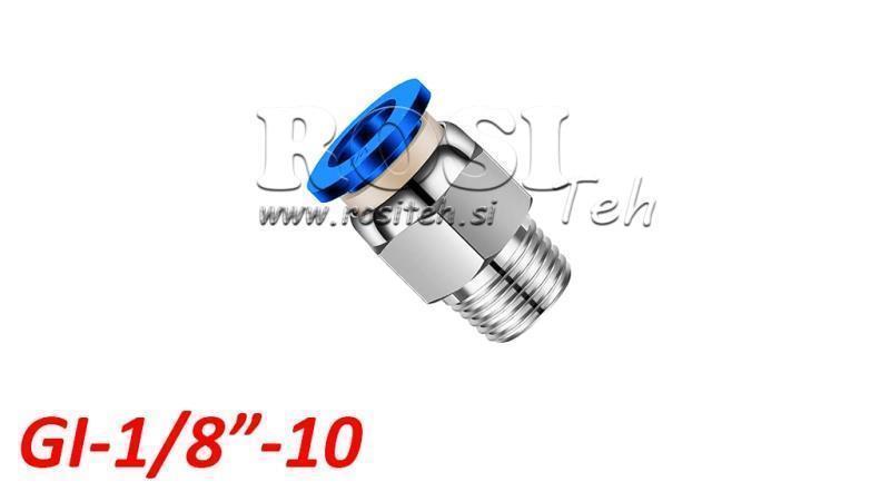 PNEUMATIC PLUG STRAIGHT CONNECTION TPA WITH THREAD GI-018-10