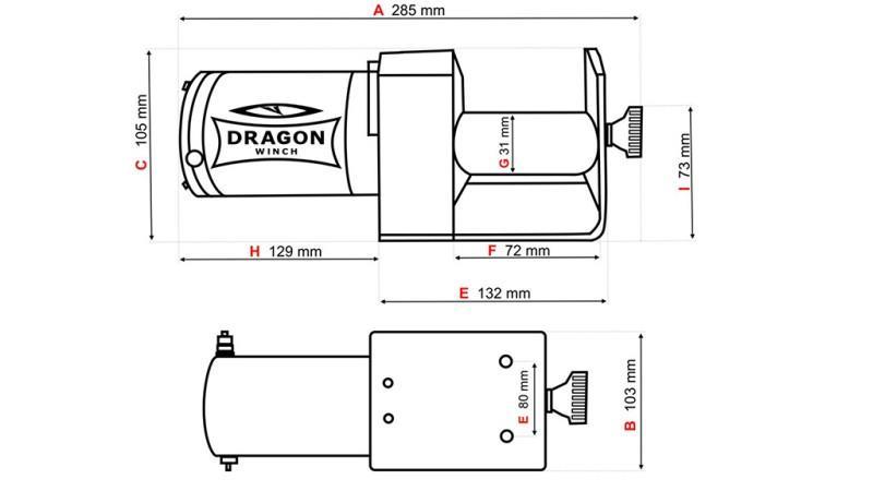 12 V ELEKTRISCHE SEILWINDE DWM 2000 ST - 907 kg