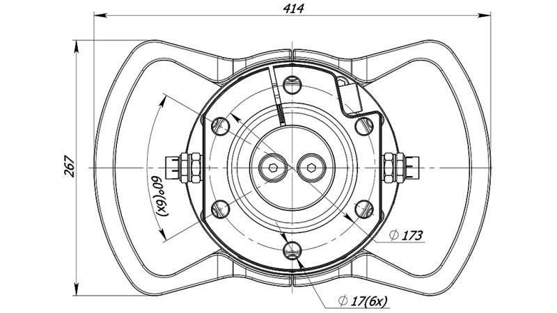 ROTATEUR HYDRAULIQUE 10000/5000 KG AVEC FLASQUE 2PR