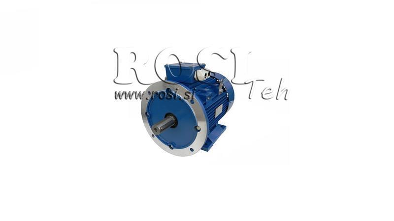 0,75kW-ELECTRIC MOTOR MS 80 1-2_2770rpm 3PH legs+flange-B3B5