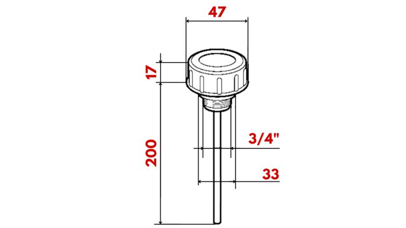 FILTER CAP 3/4