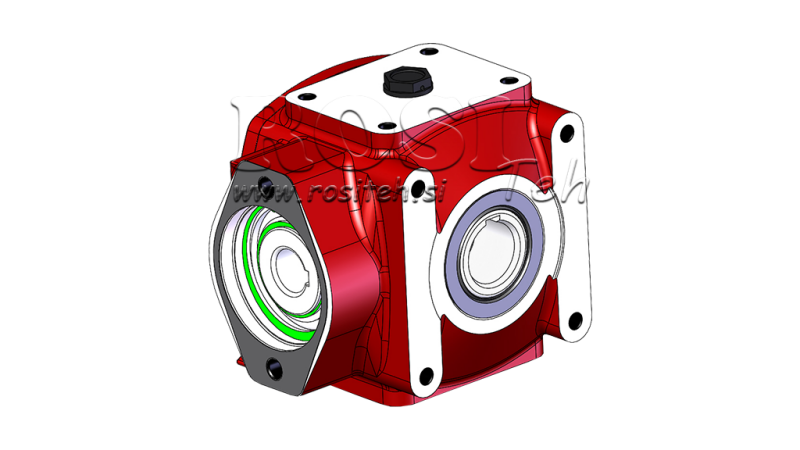 REDUCTOR - MULTIPLICATOR RT45 FOR HYDRAULIC MOTOR MP/MR gear ratio 1,9:1