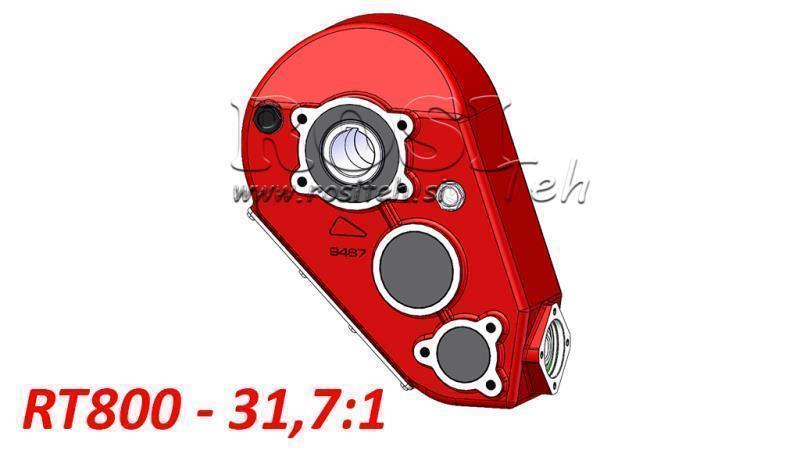 RIDUTTORE - MOLTIPLICATORE RT800 PER MOTORE IDRAULICO MP/MR/MS relazioni 31,7:1