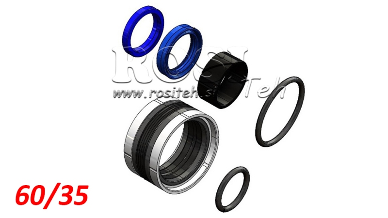 KIT SEALS FOR HYDRAULIC CYLINDER 60/35