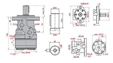 HYDRAULIC MOTOR MR 50