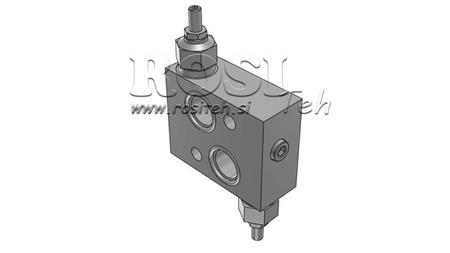 HYDRAULIC PRESSURE REGULATOR 30-210 BAR FOR HYDRAULIC MOTOR MS