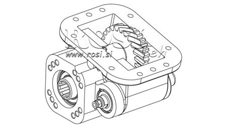 NEBENANTRIEB FÜR HYDRAULIKPUMPE - SCANIA GRS 900