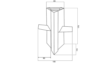 POCINKOVANA SJEKIRA ZA CJEPAČ DRVA 170MM 12-19 TON