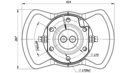 HYDRAULISK ROTATOR 10000/5000 KG MED FLENS 2PR