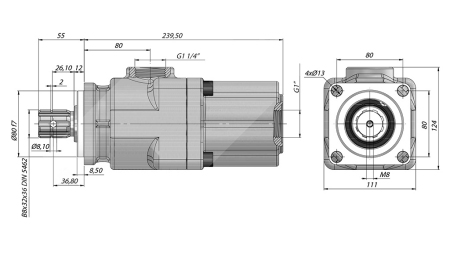 HYDRAULICKÉ PIESTOVÉ ČERPADLO -42cc - 350 bar