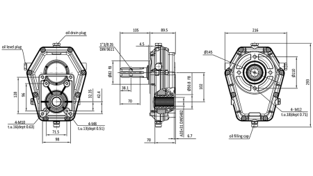 GEARBOX GR.3 -1:3.8 MALE