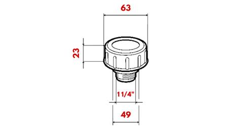 FILTER CAP 1 1/4''with breather