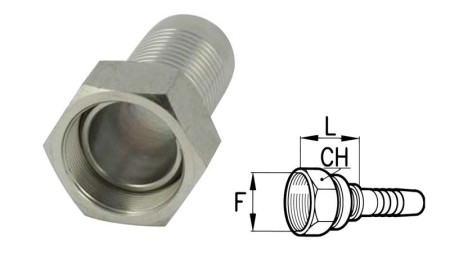 HIDRAULIKUS IDOM BSP NŐI DN13-M22x1,5