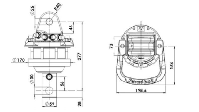 HYDRAULISK ROTATOR 5000/2500 KG